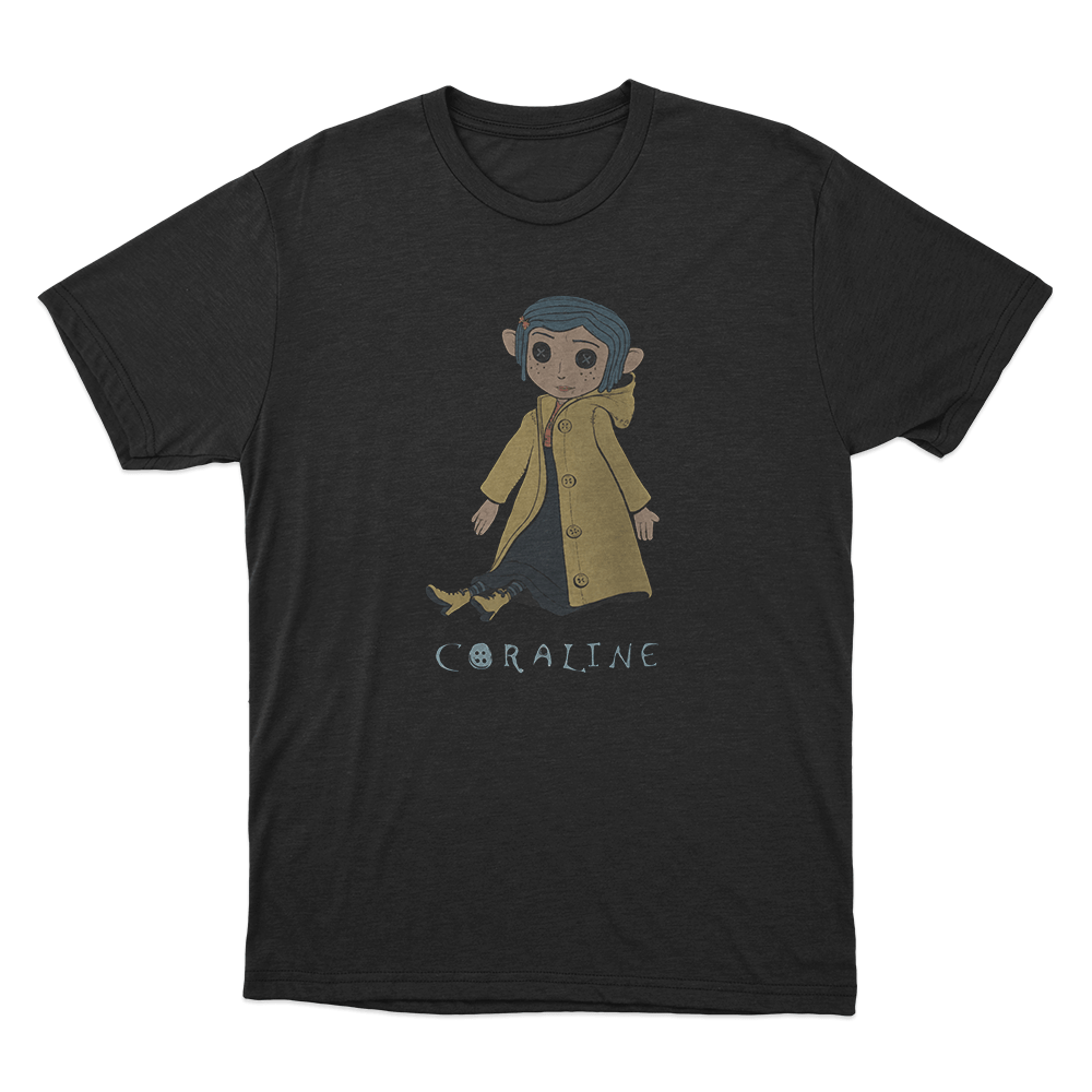 Coraline Button Eyes Unisex T Shirt Black Coraline Button Eyes Unisex T Shirt Black