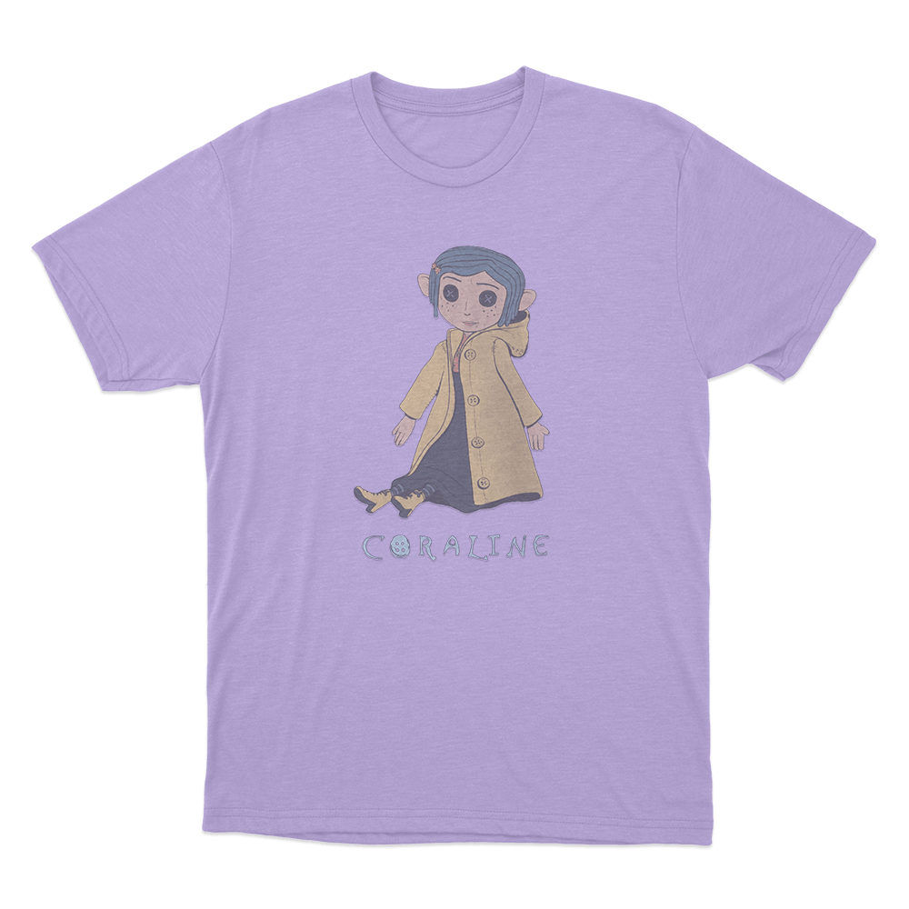 Coraline Button Eyes Unisex T Shirt Purple Coraline Button Eyes Unisex T Shirt Purple