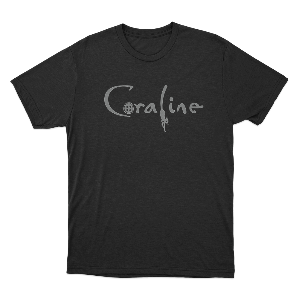 Coraline Cat Logo Unisex T Shirt Black Coraline Cat Logo Unisex T Shirt Black