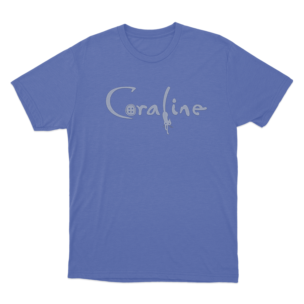 Coraline Cat Logo Unisex T Shirt Blue Coraline Cat Logo Unisex T Shirt Blue