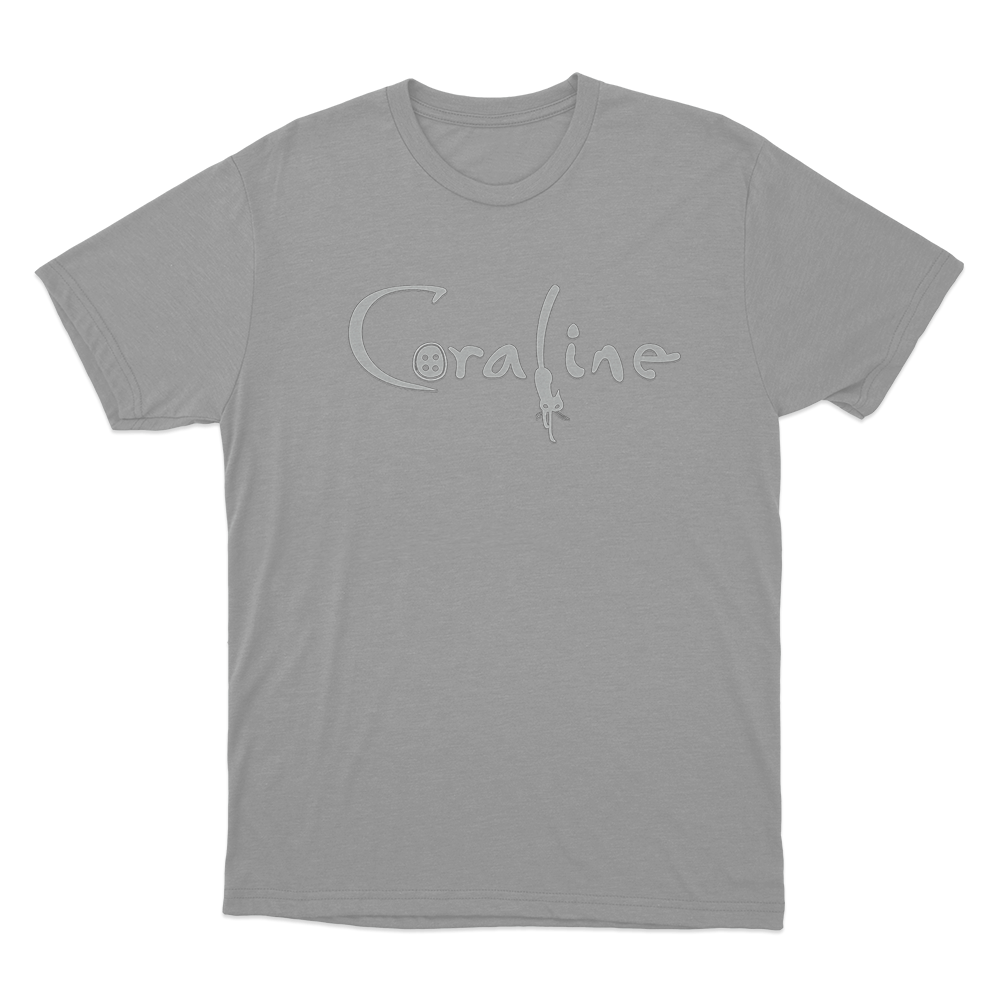 Coraline Cat Logo Unisex T Shirt Grey Coraline Cat Logo Unisex T Shirt Grey