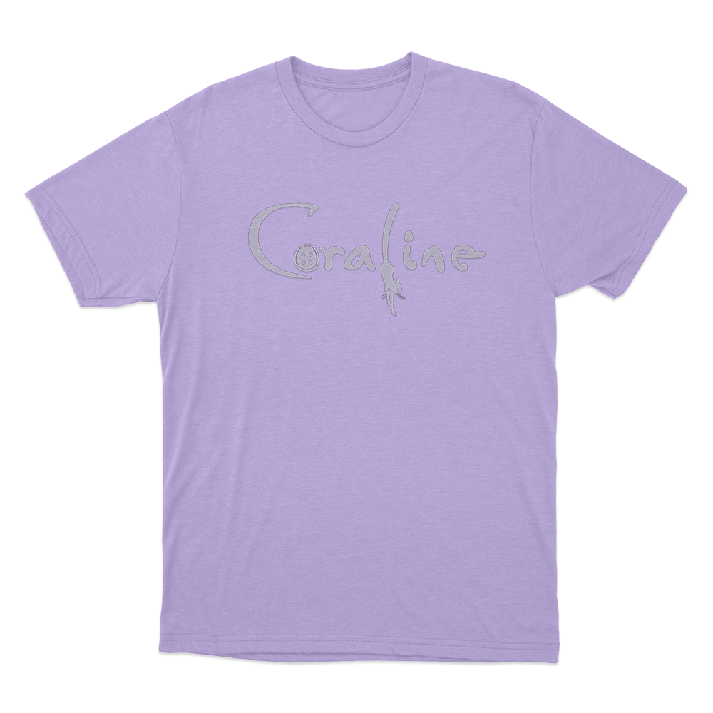 Coraline Cat Logo Unisex T Shirt Purple Coraline Cat Logo Unisex T Shirt Purple