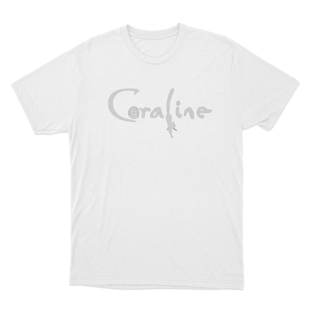 Coraline Cat Logo Unisex T Shirt White Coraline Cat Logo Unisex T Shirt White