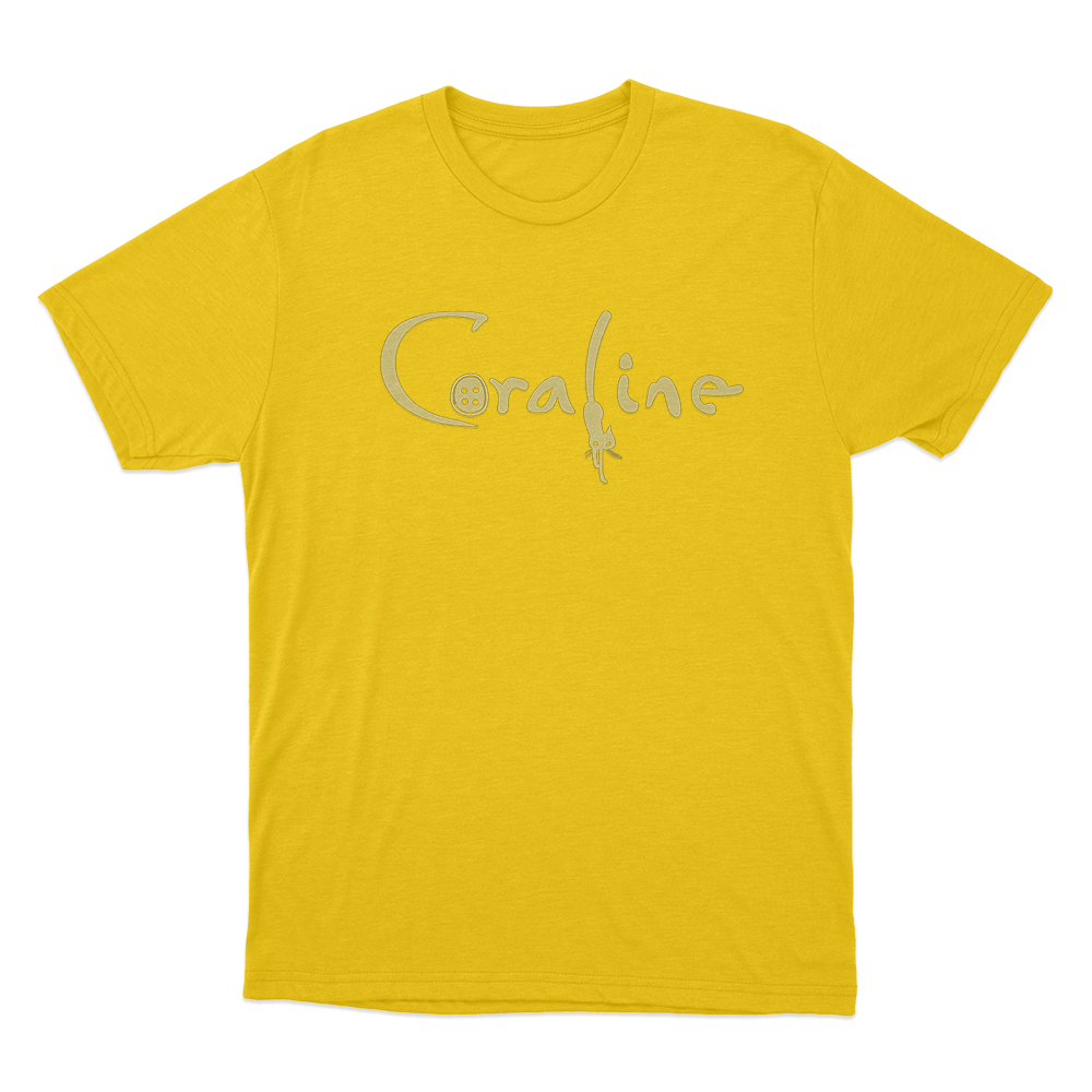 Coraline Cat Logo Unisex T Shirt Yellow Coraline Cat Logo Unisex T Shirt Yellow