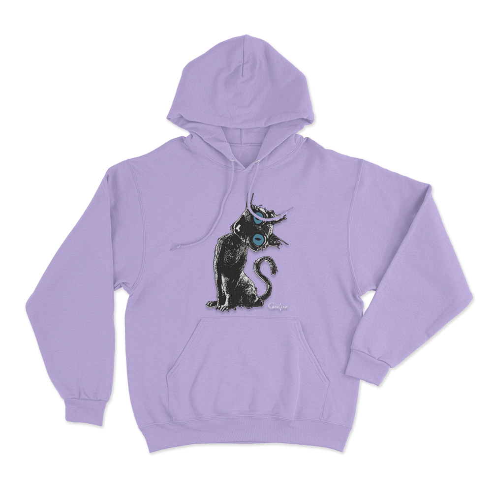 Coraline Cat Unisex Hoodie Purple Coraline Cat Unisex Hoodie Purple