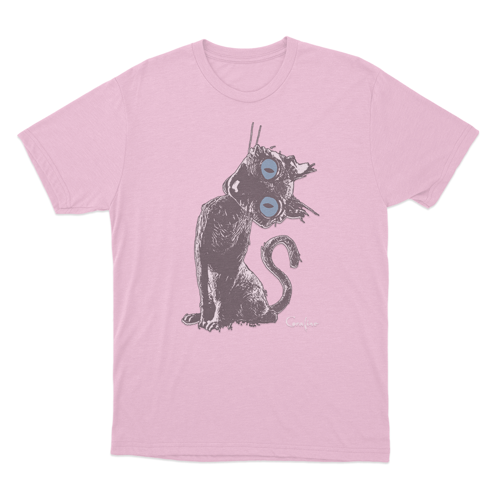 Coraline Cat Unisex T Shirt Pink Coraline Cat Unisex T Shirt Pink