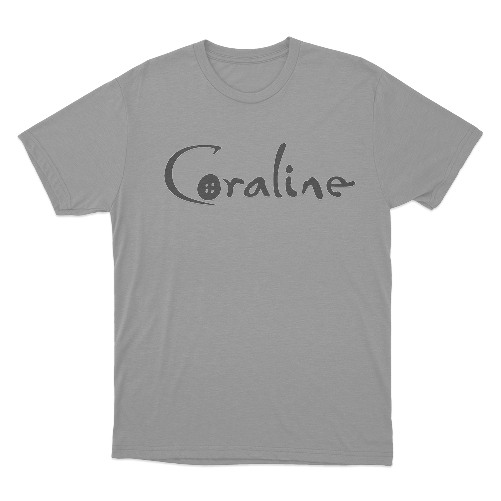 Coraline Logo Unisex T Shirt Grey Coraline Logo Unisex T Shirt Grey