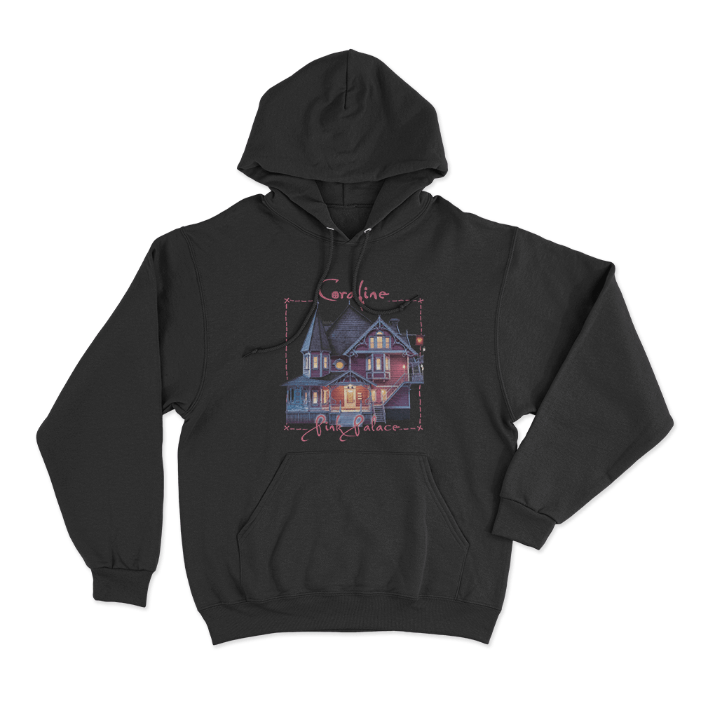 Coraline The Pink Palace Hoodie Black Coraline The Pink Palace Hoodie Black