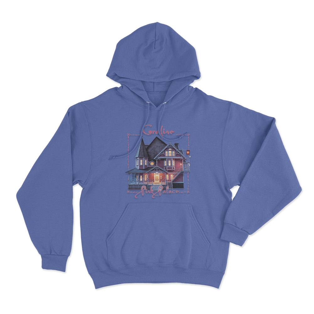 Coraline The Pink Palace Hoodie Blue Coraline The Pink Palace Hoodie Blue