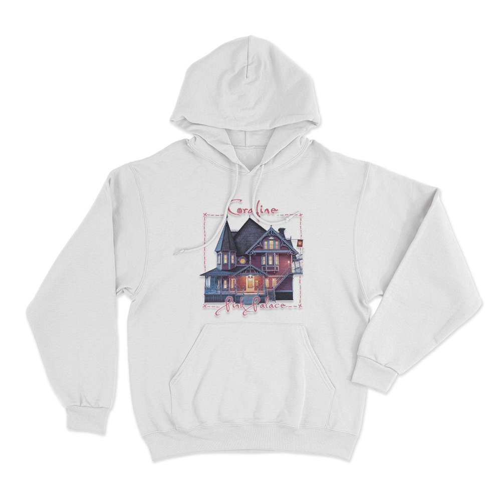 Coraline The Pink Palace Hoodie White Coraline The Pink Palace Hoodie White