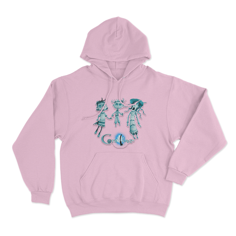 Coraline Three Ghost Children Unisex Hoodie Pink Coraline Three Ghost Children Unisex Hoodie Pink