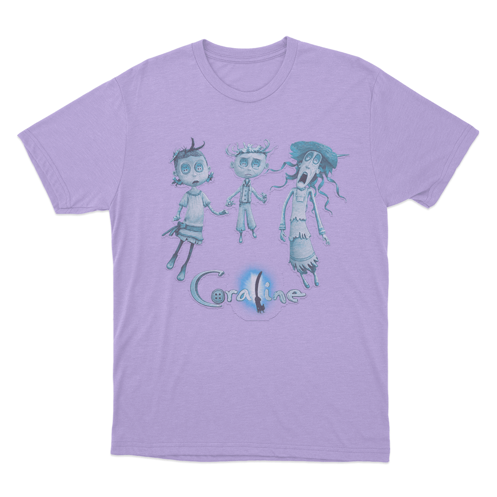 Coraline Three Ghost Children Unisex T Shirt Purple Coraline Three Ghost Children Unisex T Shirt Purple