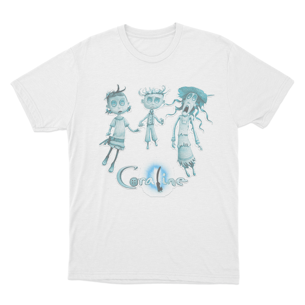 Coraline Three Ghost Children Unisex T Shirt White Coraline Three Ghost Children Unisex T Shirt White