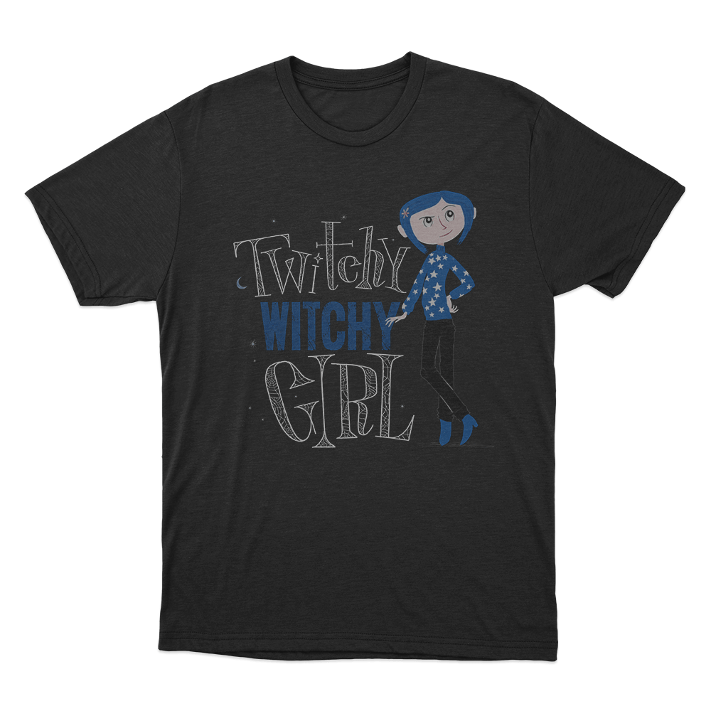 Coraline Twisty Witchy Girl Unis T Shirt Black Coraline Twisty Witchy Girl Unis T Shirt Black