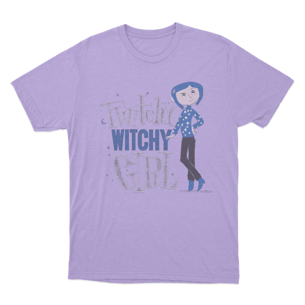 Coraline Twisty Witchy Girl Unis T Shirt Purple Coraline Twisty Witchy Girl Unis T Shirt Purple