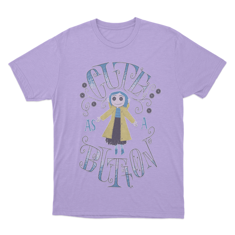 Cute As A Button Unisex T Shirt Purple Cute As A Button Unisex T Shirt Purple